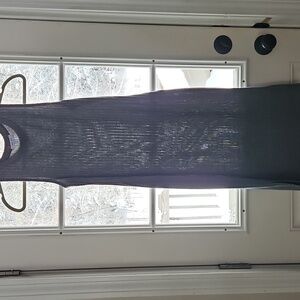 Nine West Gray Ribbed Knit Dress